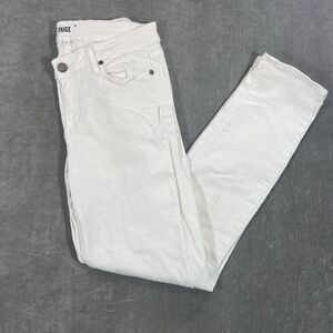 PAIGE Jeans Womens Sz 29 Kylie White Denim Five-Pocket Low Rise Cropped Jeans
